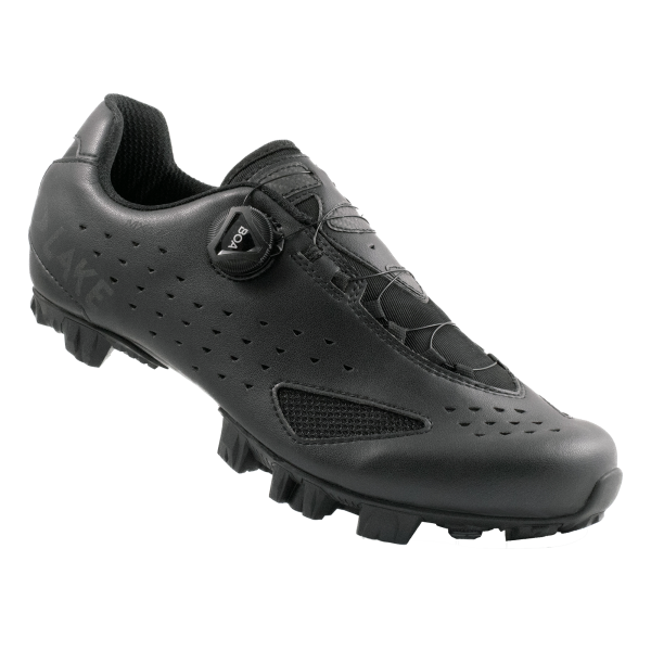Lake Cycling Mountainbikeschuhe, MX177, SCHWARZ/SCHWARZ