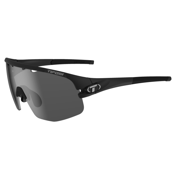 Tifosi Sonnenbrille, SLEDGE Lite, Matte Black, M-XL, Smoke/AC-Red/Clear