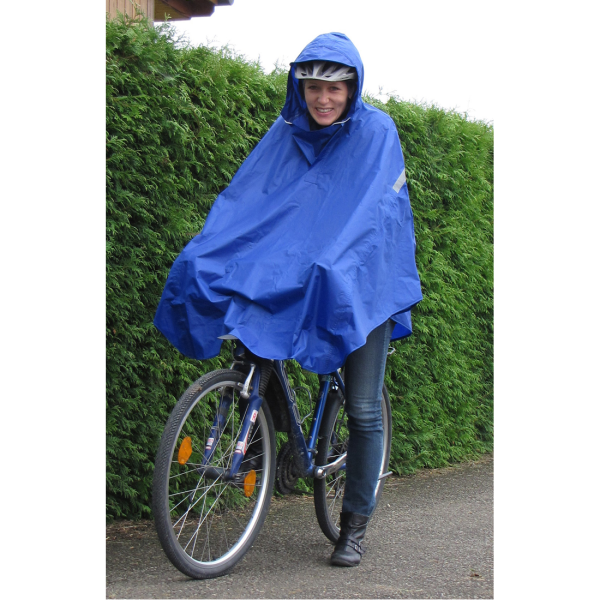 Bekleidung, Poncho, Velo-Regenschutz, Unisex, blau, ohne Brusttasche
