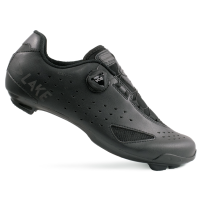 Lake Cycling Rennveloschuhe, CX177-X, SCHWARZ/SCHWARZ