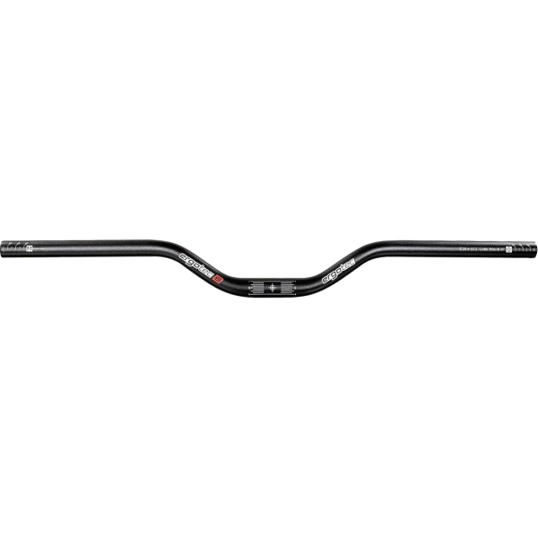 Ergotec Lenker, RISER Bar, 31.8 Width:780 Rise:50 Grip-L:230 Back/Up-Sweep:12/+5° AL6061 black-sand L6