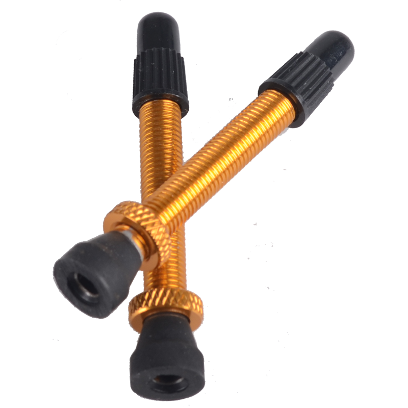 Response Tubeless Ventil, 44mm Französisch Alu gold removeable Paar TRV-03A-2