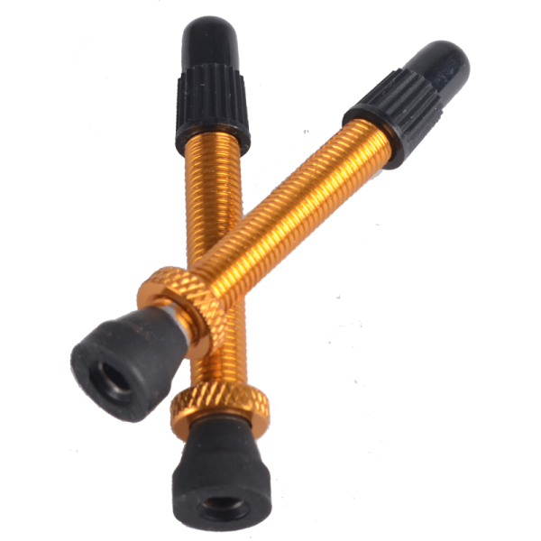 Response Tubeless Ventil, 44mm Französisch Alu gold removeable Paar TRV-03A-2