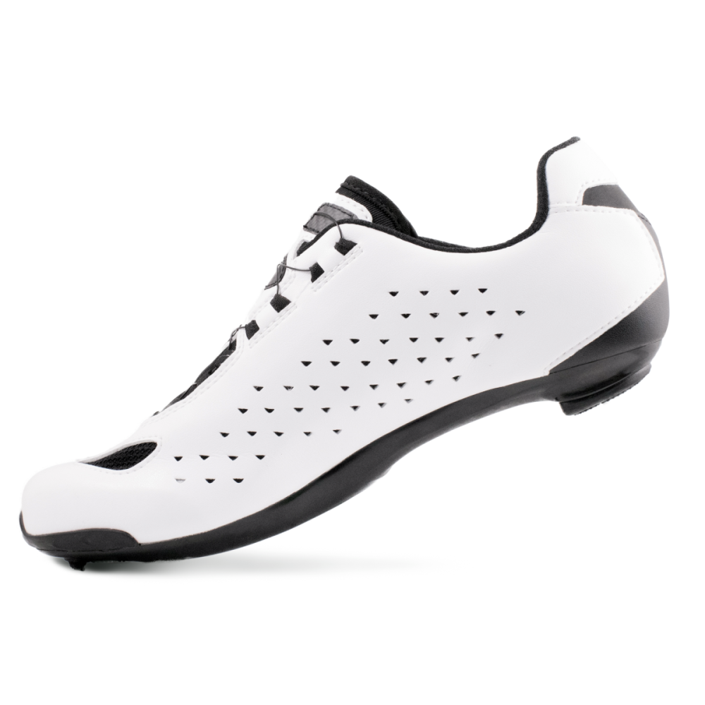 Lake Cycling Rennveloschuhe, CX177, WEISS/SCHWARZ