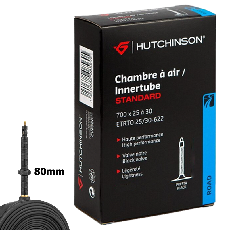 Hutchinson Schlauch, STANDARD, 700x25-30 Presta 80mm black valve, CV658091