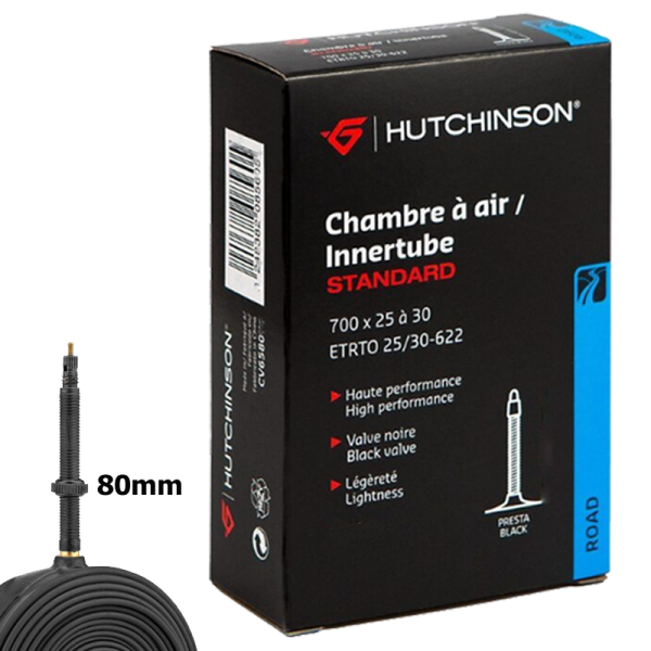 Hutchinson Schlauch, STANDARD, 700x25-30 Presta 80mm black valve, CV658091