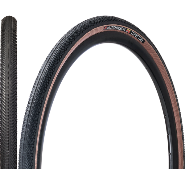 Hutchinson Faltreifen, OVERIDE 700x40 (40-622) Tubeless Ready, Hardskin, tanwall, FB, 127tpi, PV531911