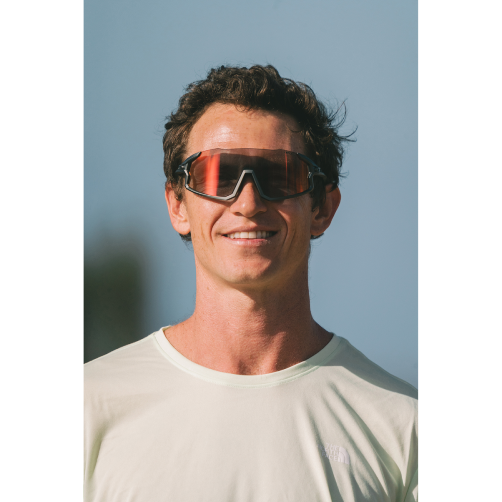 Tifosi Sonnenbrille, STASH, Gunmetal, M-L, Clarion Red Fototec