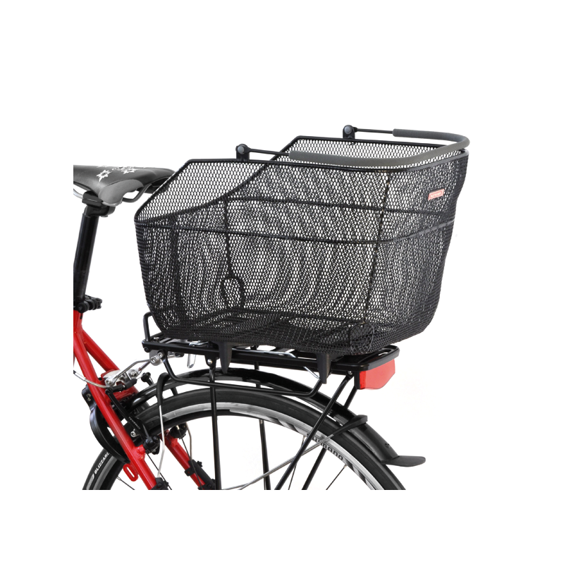 Pletscher Korb, Deluxe XXL, mit 3-Punkt Kunststoffadapter, metallic-grau