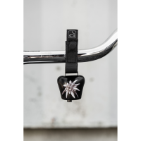 Incirca Glocke, COWBELL, schwarz mit Edelweiss