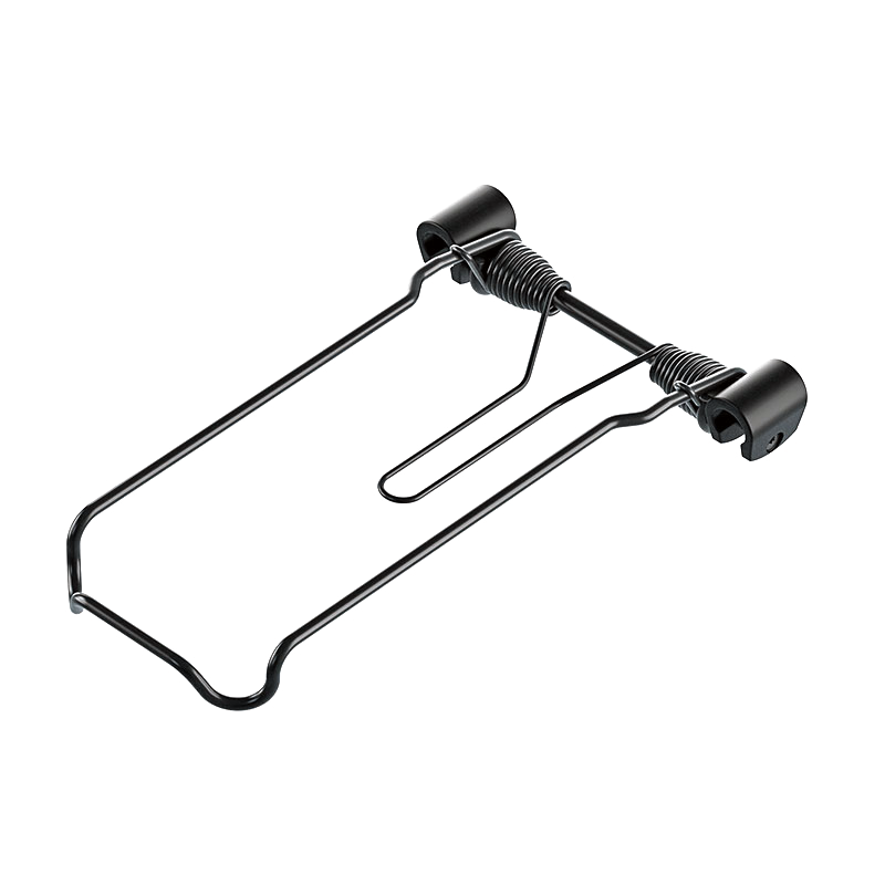 Racktime Federklappe, Clamp-it 2.0 schwarz, Rohr Ø 14 mm, Plattform-Innenmass 100 mm