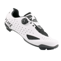 Lake Cycling Rennveloschuhe, CX177-X, WEISS/SCHWARZ