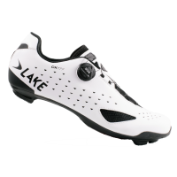 Lake Cycling Rennveloschuhe, CX177-X, WEISS/SCHWARZ