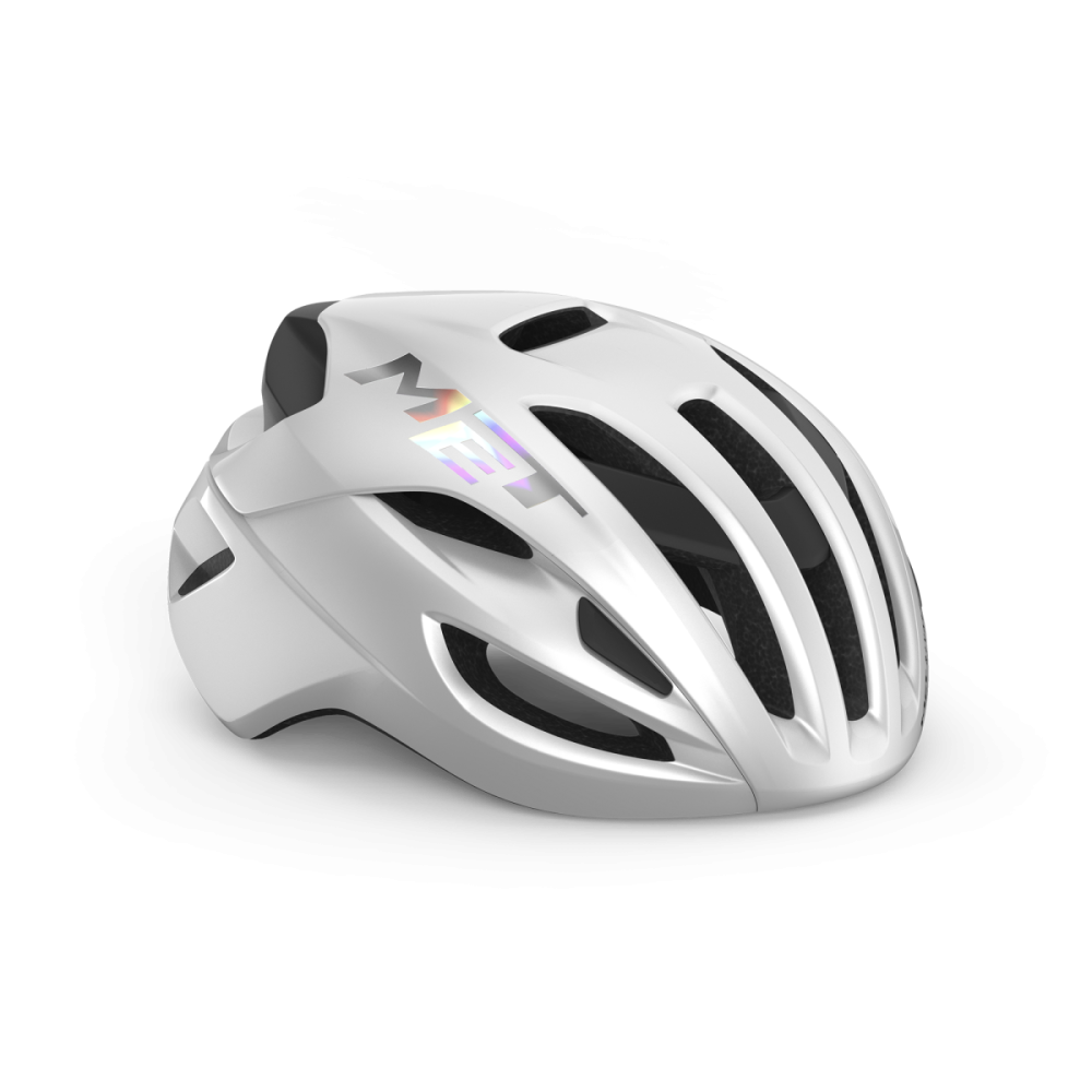 MET Rennrad Helm, RIVALE MIPS, WHITE HOLOGRAPHIC, M