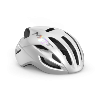MET Rennrad Helm, RIVALE MIPS, WHITE HOLOGRAPHIC, M