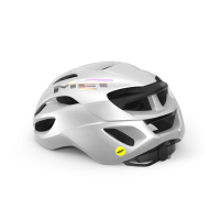 MET Rennrad Helm, RIVALE MIPS, WHITE HOLOGRAPHIC, M