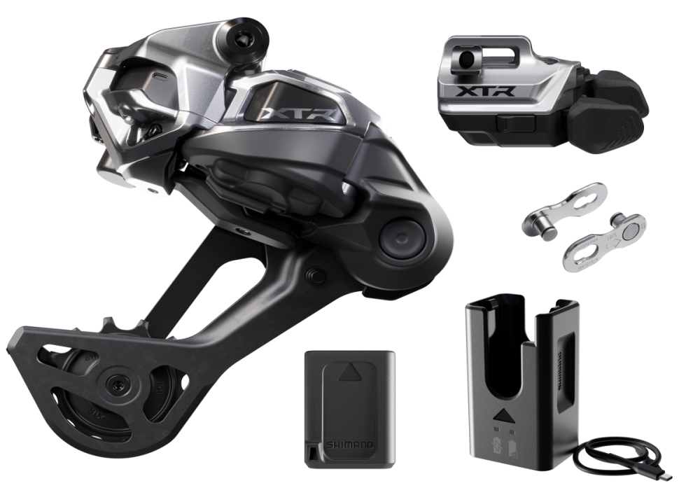 Shimano XTR Di2 Upgrade Kit, Set mit RD-M9250 -SGS/SW-M9250-IR/BT-DN320/EC-DN100/SM-CN910-12 Box