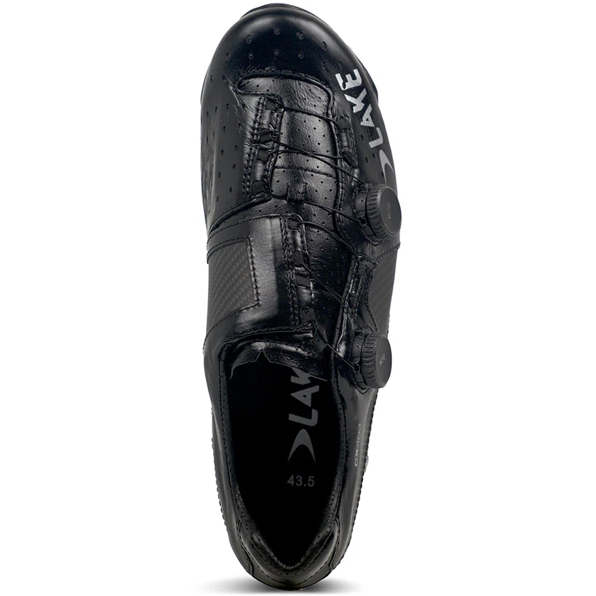 Lake Cycling RV Schuh, CX403 Wide, SCHWARZ SILBER, 42