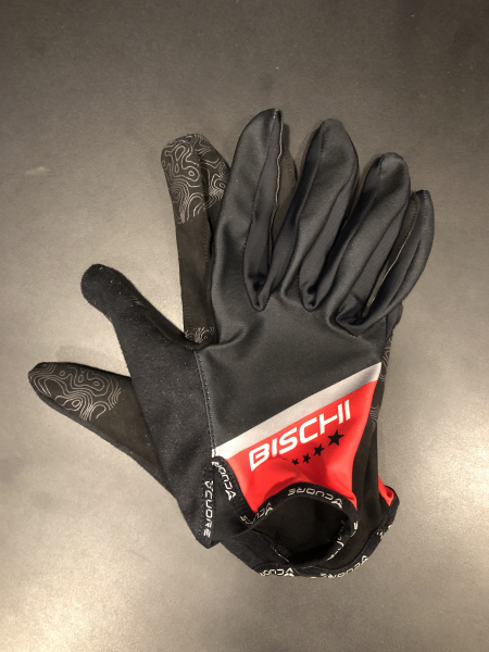 bischibikes Handschuhe Lang, black-red