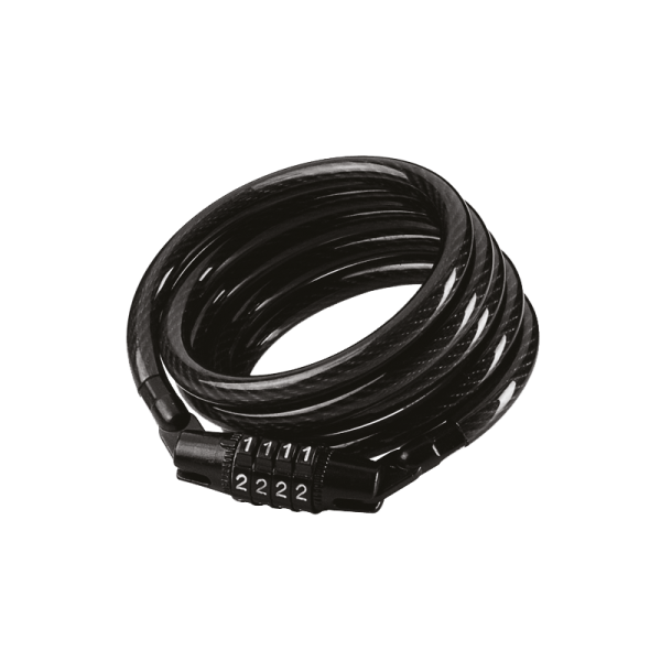 Masterlock Spiralkabelschloss, Zahlenkombination black Länge 120cm Ø 8mm 8143