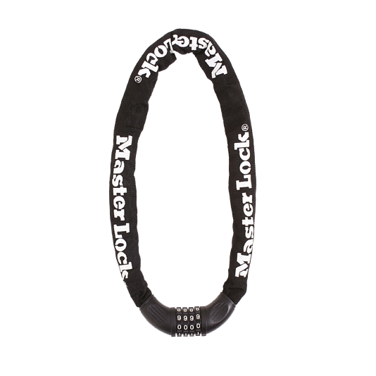 Masterlock Kettenschloss, Zahlenkombination black Länge 90cm Ø 8mm 8392