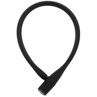 Incirca Kabelschloss, Schlüssel, Silikon SCHWARZ matt, Länge: 56 cm, Ø 10 mm