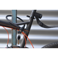 Incirca Kabelschloss, Schlüssel, Silikon SCHWARZ matt, Länge: 56 cm, Ø 10 mm