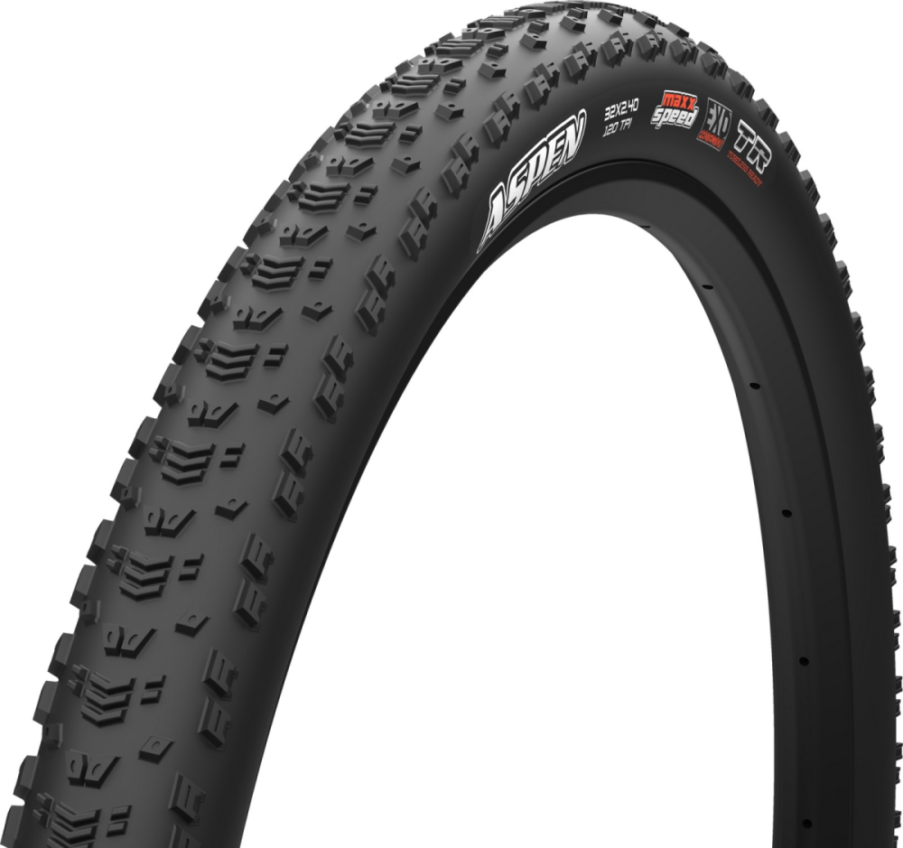 Maxxis Aspen EXO TR 32x2.40, 61-686 Falt MaxxSpeed TPI120 E25 schwarz