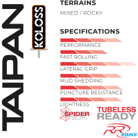 Hutchinson Faltreifen, TAIPAN KOLOSS 27.5x2.80 (70-584) e-Bike50 ece R75, Tubeless Ready