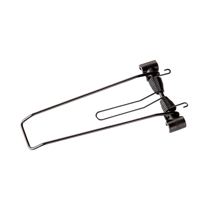 Racktime Federklappe, Clamp-it black, Rohr Ø 10 mm, Plattform-Innenmass 70 mm