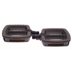 Bike Attitude Pedale C316DU 9/16" Kunst- stoff mit Reflektoren schwarz-grau