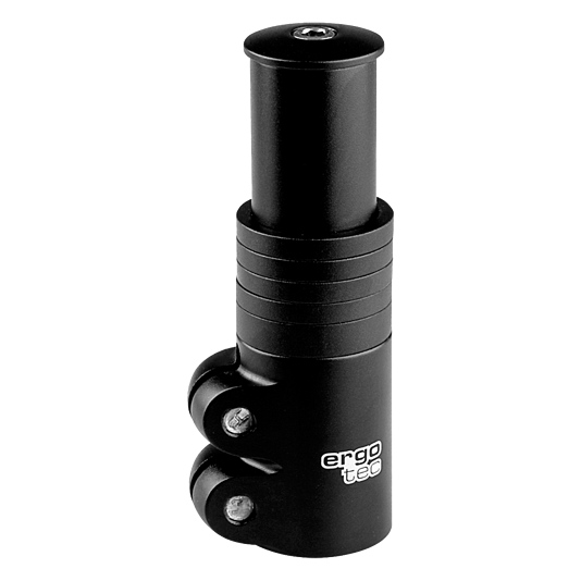 Ergotec Vorbauadapter, Ahead 28.6, verstellbar: 56-76 mm, L4, AL6061 black