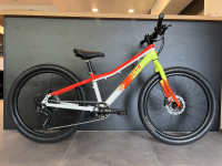 bischibikes Kids 24, weiss/neongelb/rot