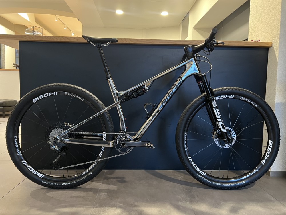 bischibikes Fullsuspension 29 Chrom Glanz, 48cm