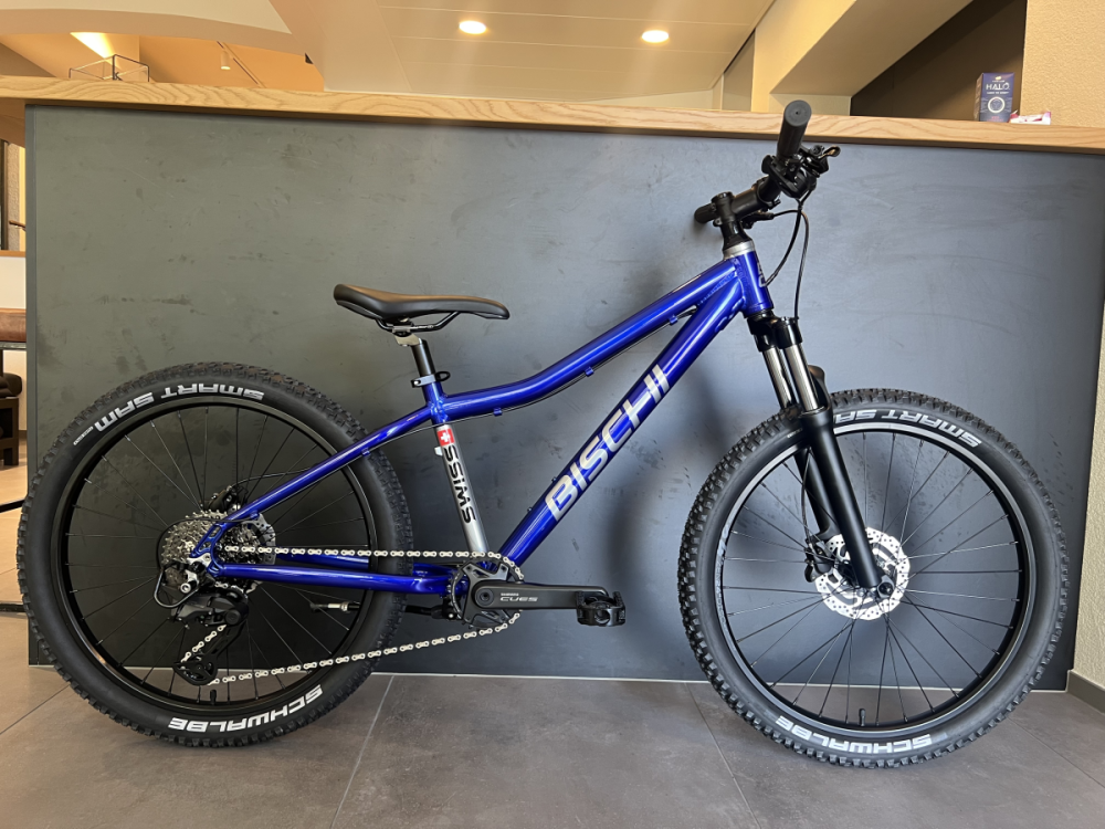 bischibikes Kids 24, blau/silber Glanz