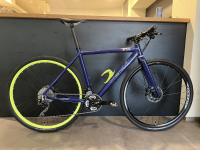 bischibikes Gravel Alu mit geraden Lenker, blau Glanz, 54cm