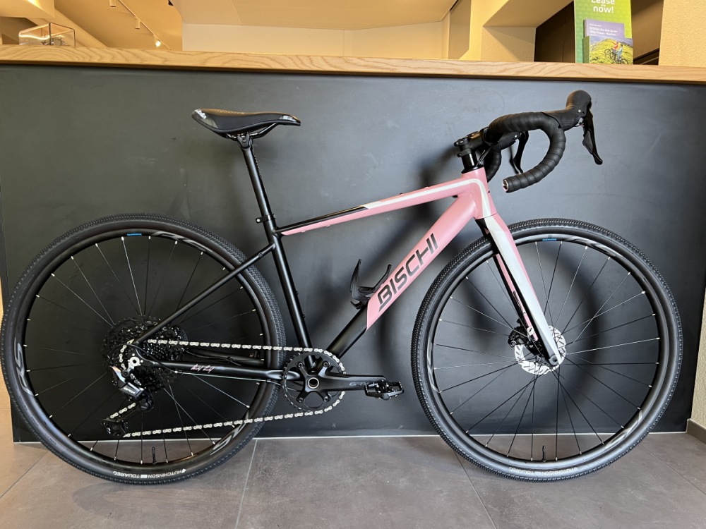 bischibikes Gravel Alu, rosa/schwarz Matt, 48cm