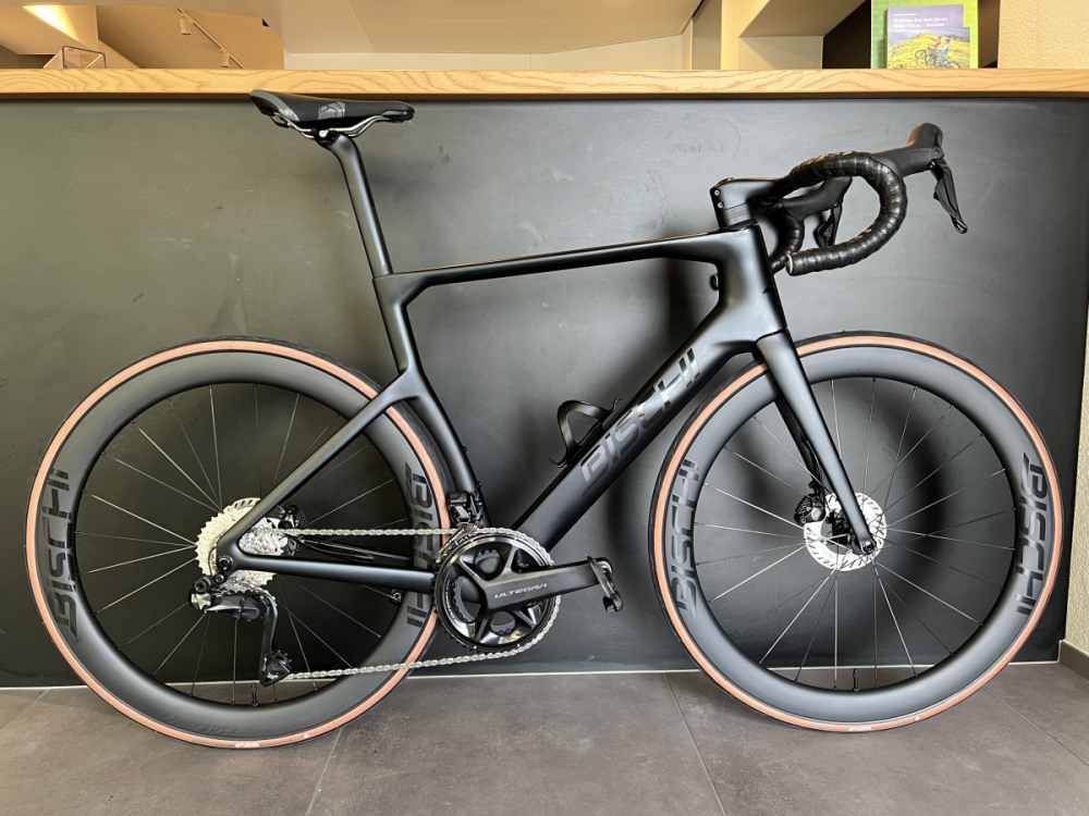 bischibikes Road Aero Carbon, schwarz Matt, 56cm