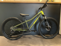 bischibikes Kids 24", olivegrün/neongelb Matt
