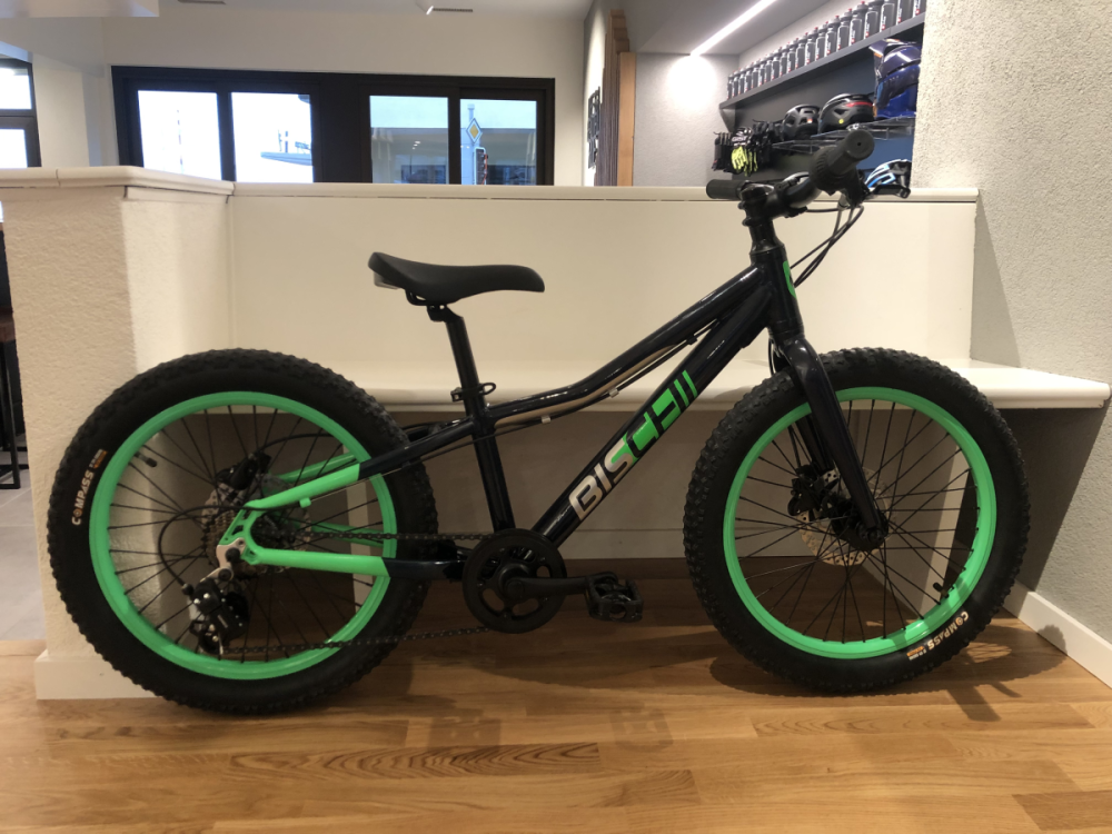 bischibikes Kids Boy 20" dunkelblau/grün Glanz